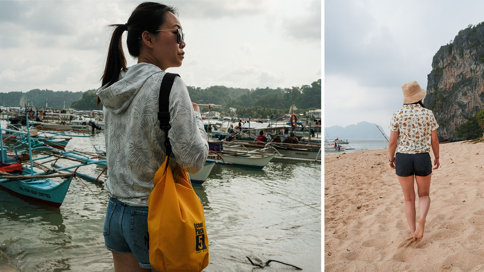 Maggie Chan standing next to a dock in Philippines