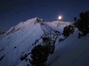 Seeing the moon  set just before the sun rise with the prize in view was nice