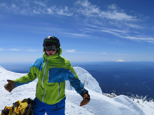 Mitch is stoked to ski