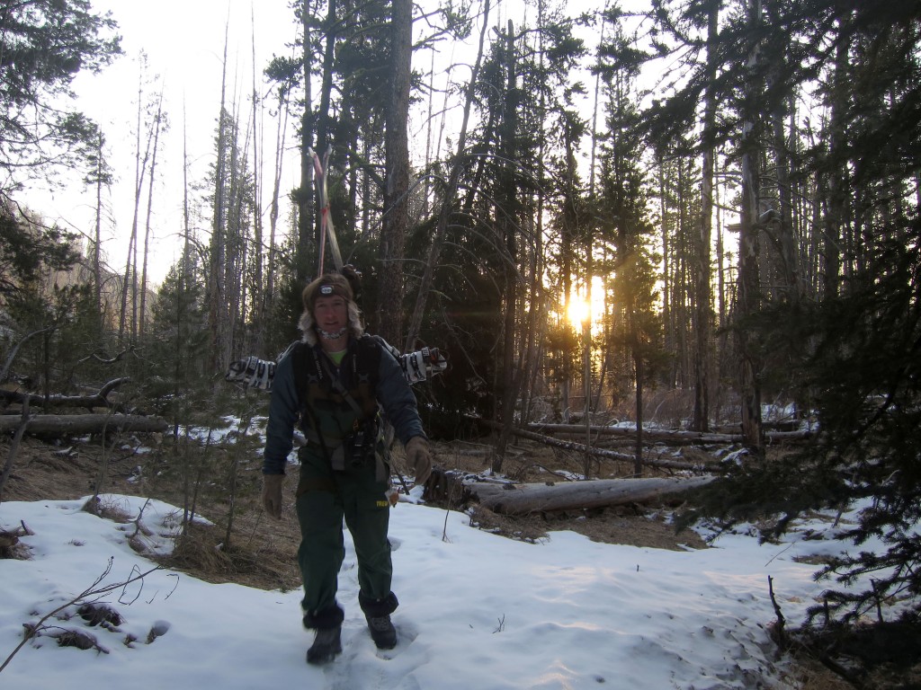 Hiking in the early morning