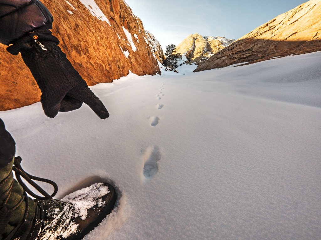 A photo of filmmaker and photographer Gary Orona while on location in wilderness.