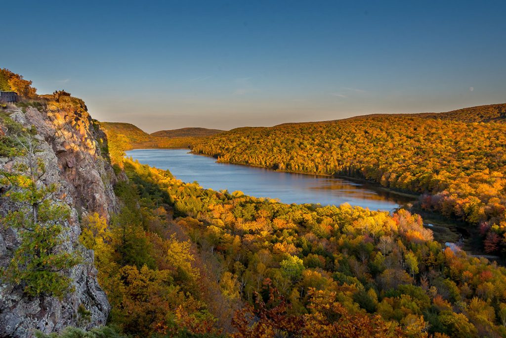 Sunset at the Lake of the Clouds