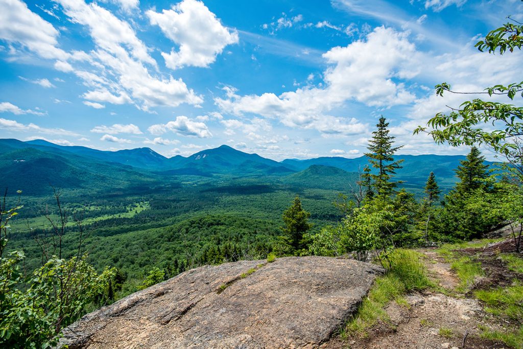 Overview of the mountains and the sky