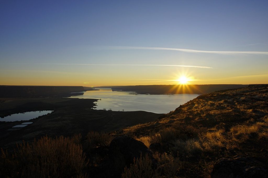 Sunset SteamboatRock