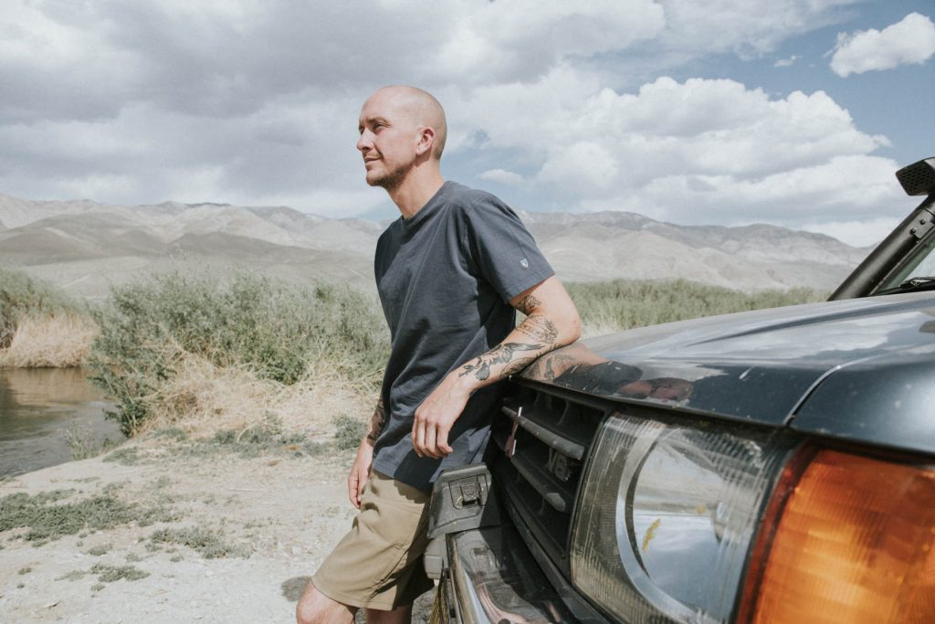 Dads Passion for Desert Hikes - Man dressed in KUHL shorts and KUHL short sleeve shirt.