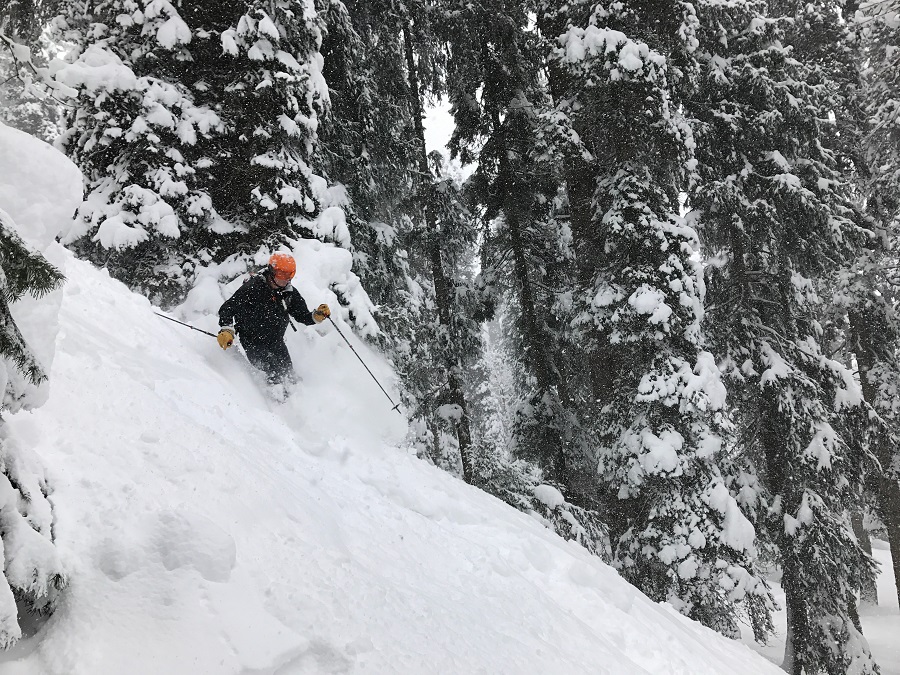 Person skiing during daytime.