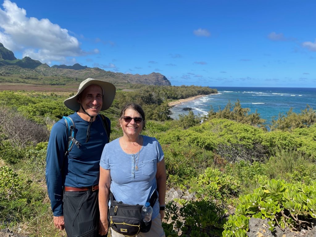 KauaiSandyIraHiking