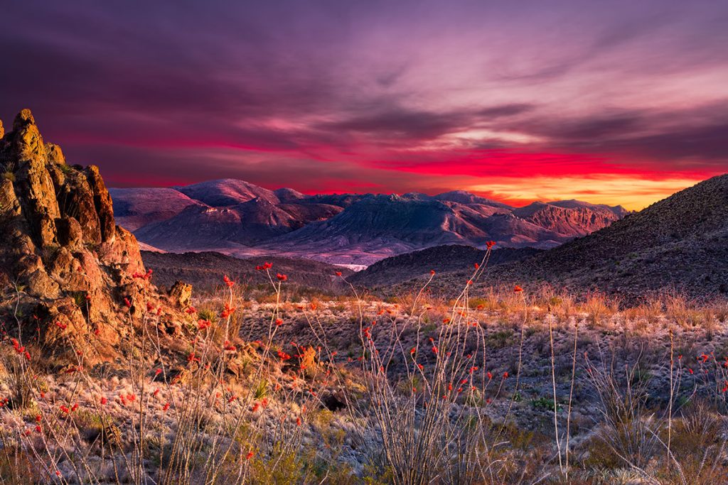 Cočorful Sunset at Big Bend National Park