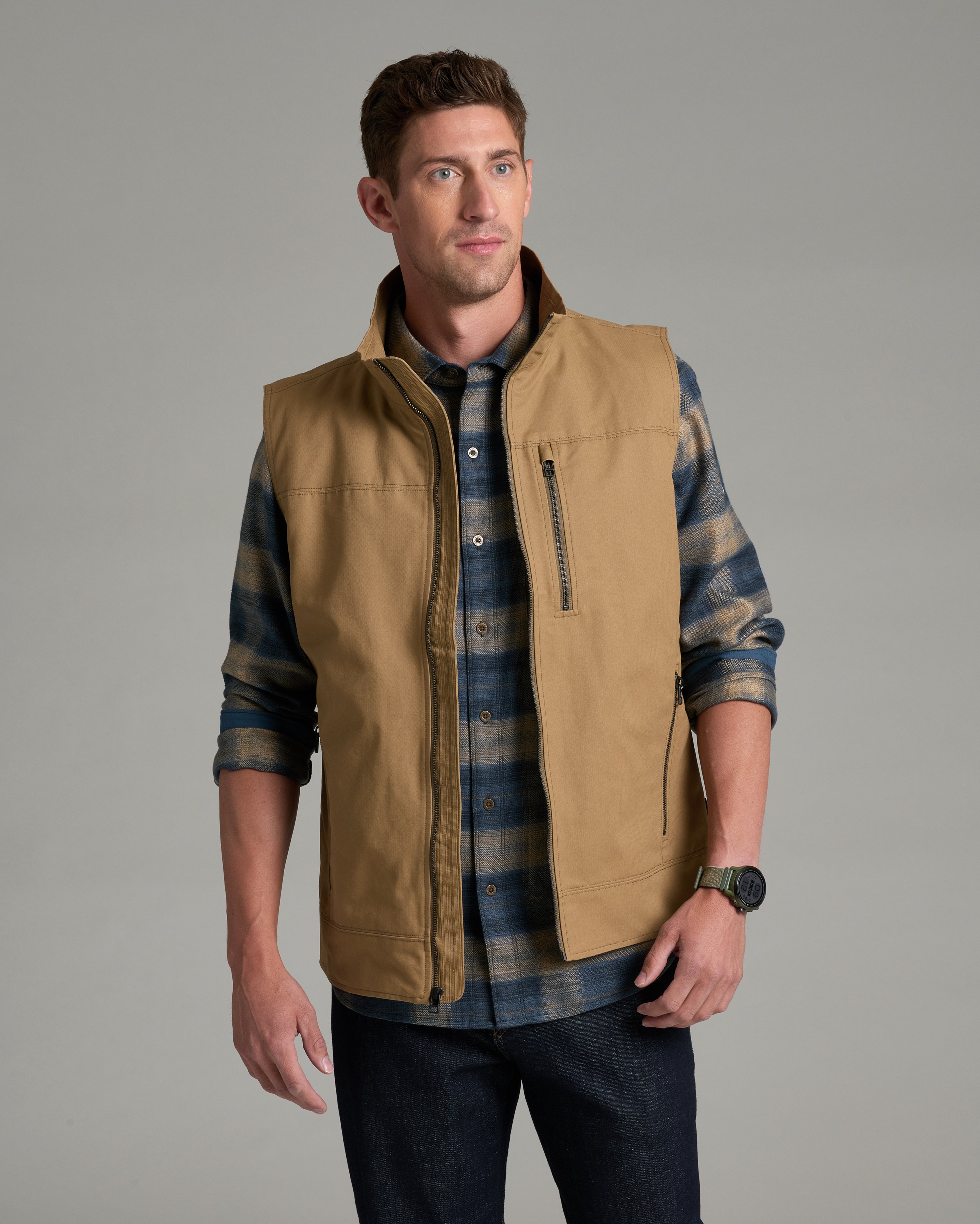 KUHL Burr Vest DESERT KHAKI Front