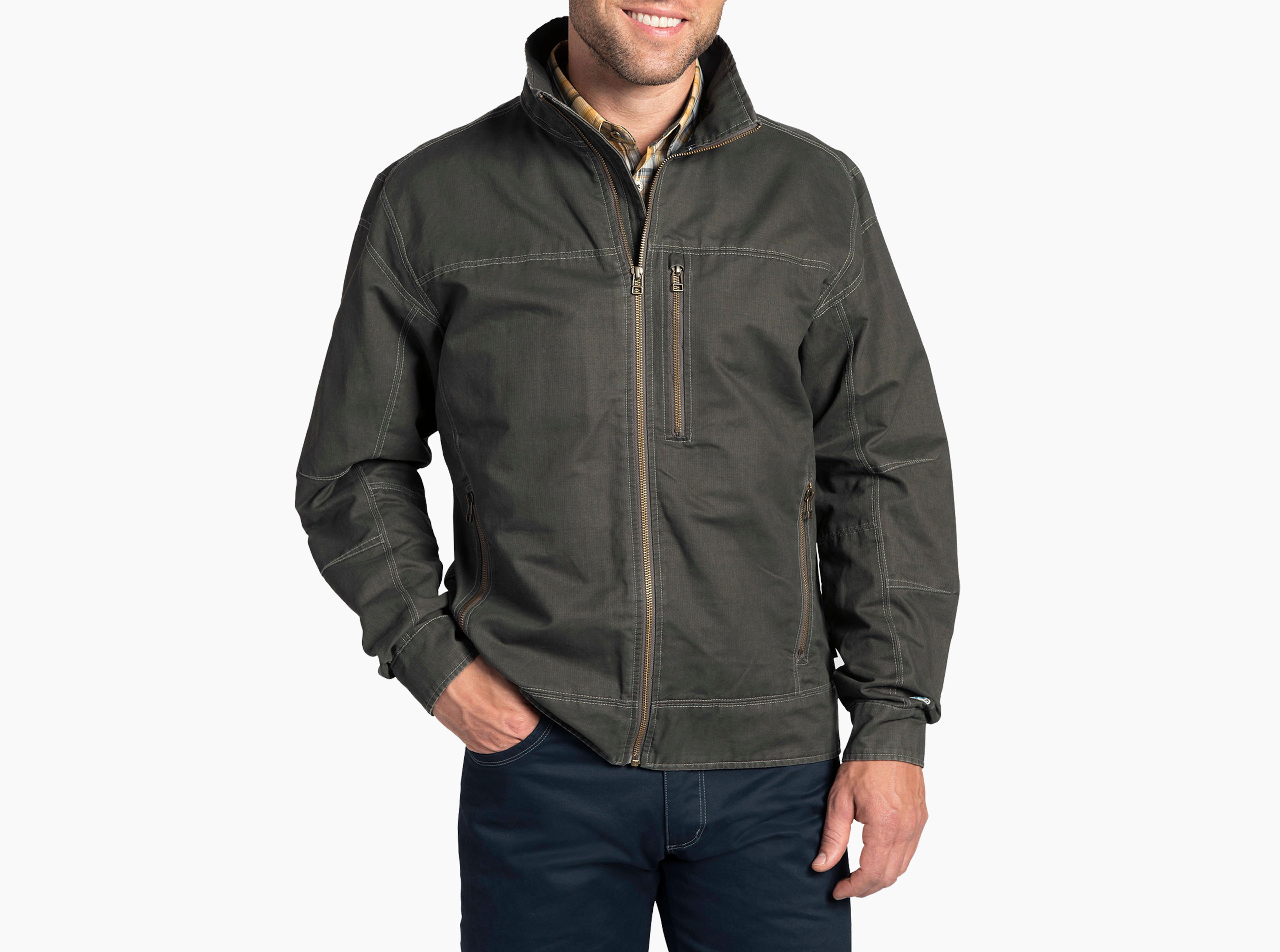 KUHL Burr Jacket Tall GUN METAL Front