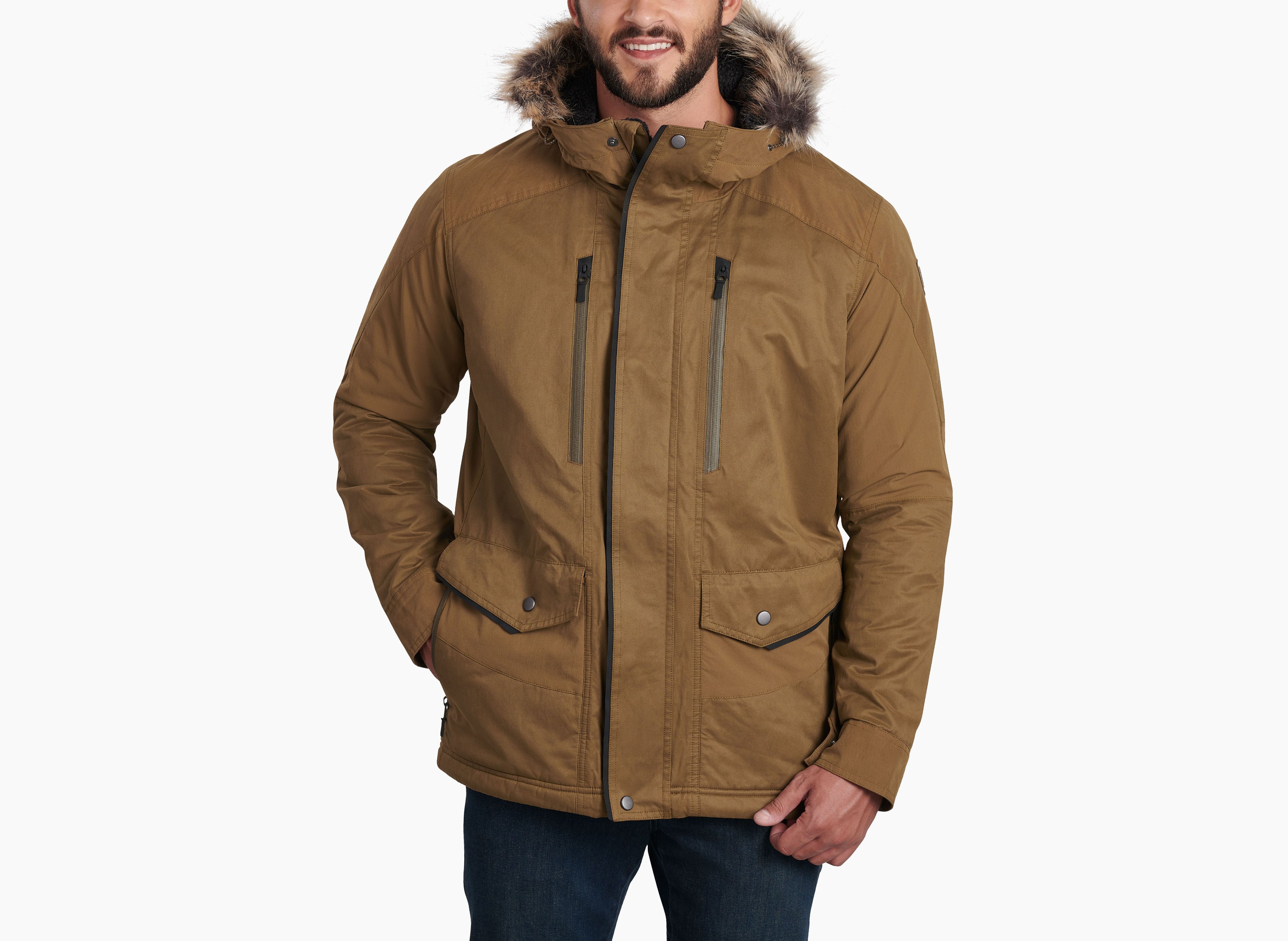 KUHL M's Ukon Fleece Lined Hoody DARK KHAKI