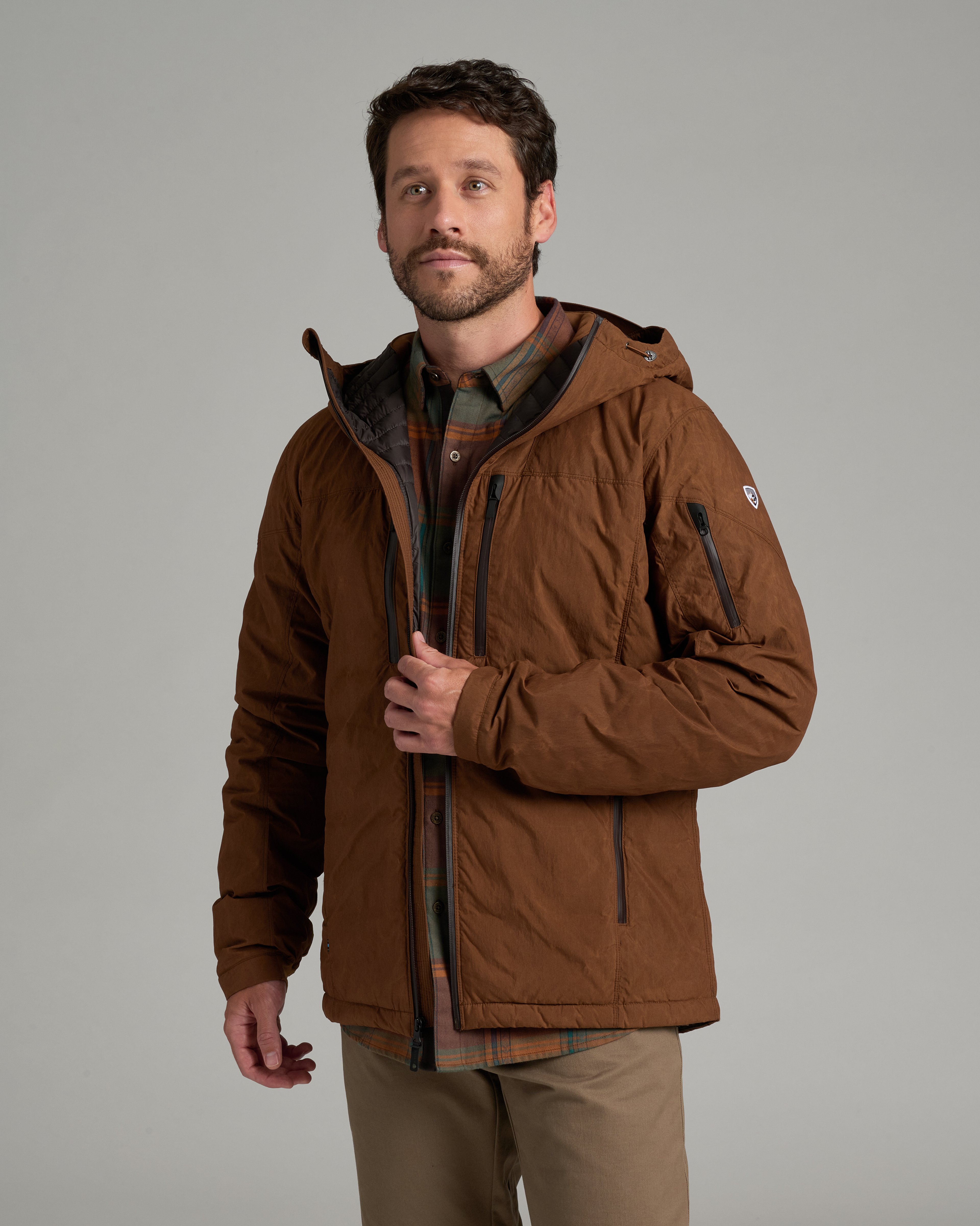 KUHL M's Wyldefire Hoody SADDLE BROWN Front
