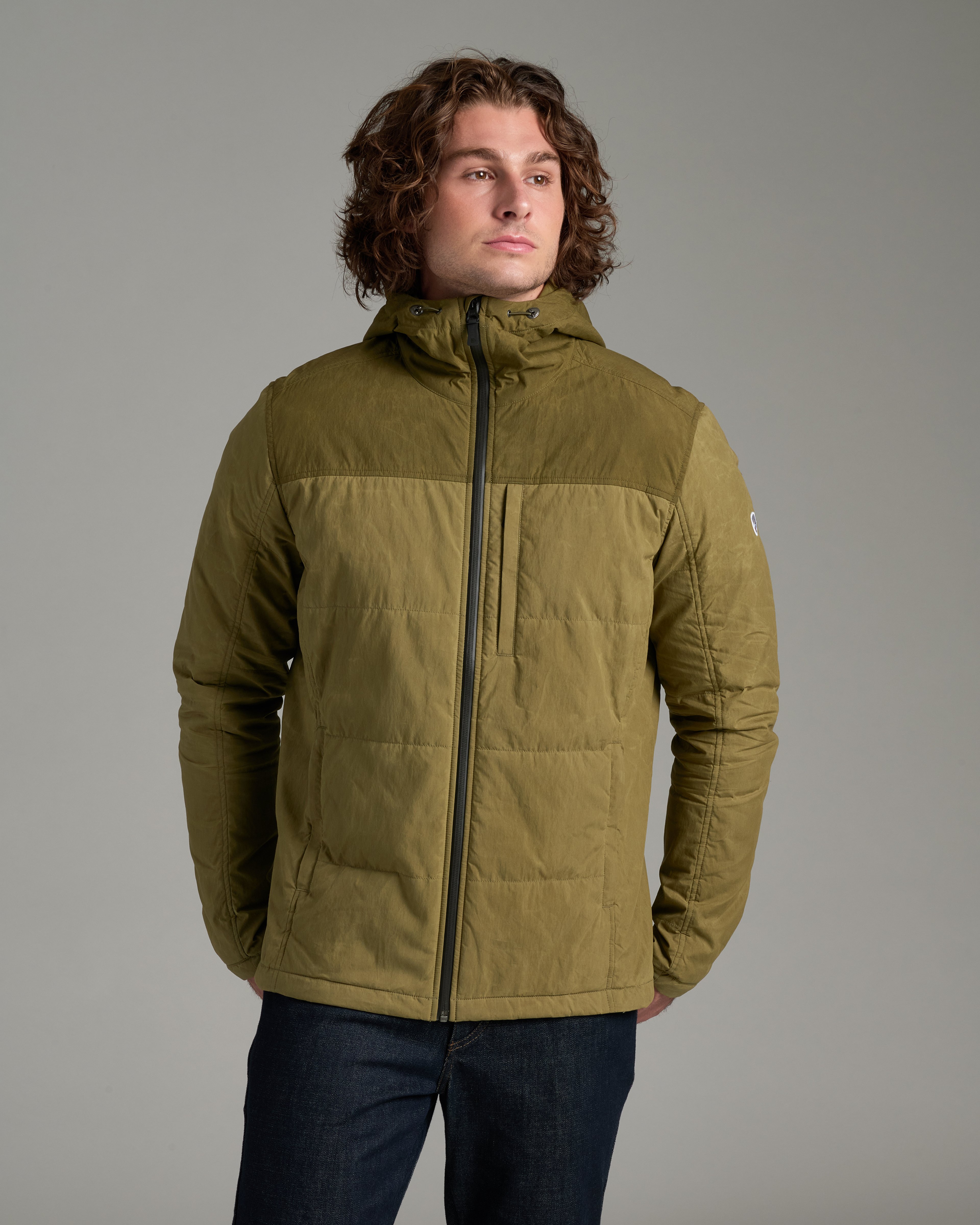 KUHL M's Wylderydr Hoody SMOKED OLIVE/DARK PINE Front