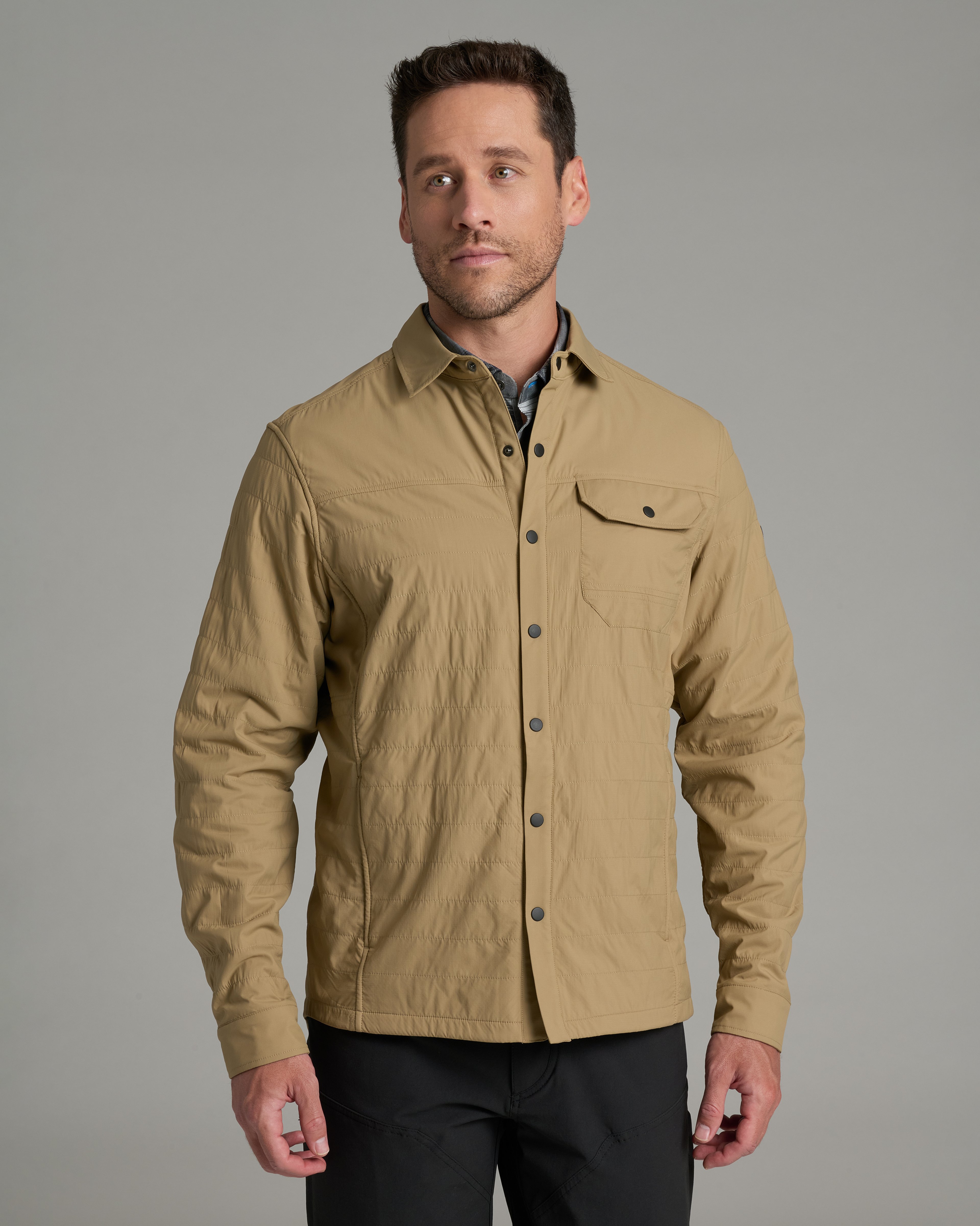 KUHL M's The One Shirt-Jac DESERT KHAKI Front