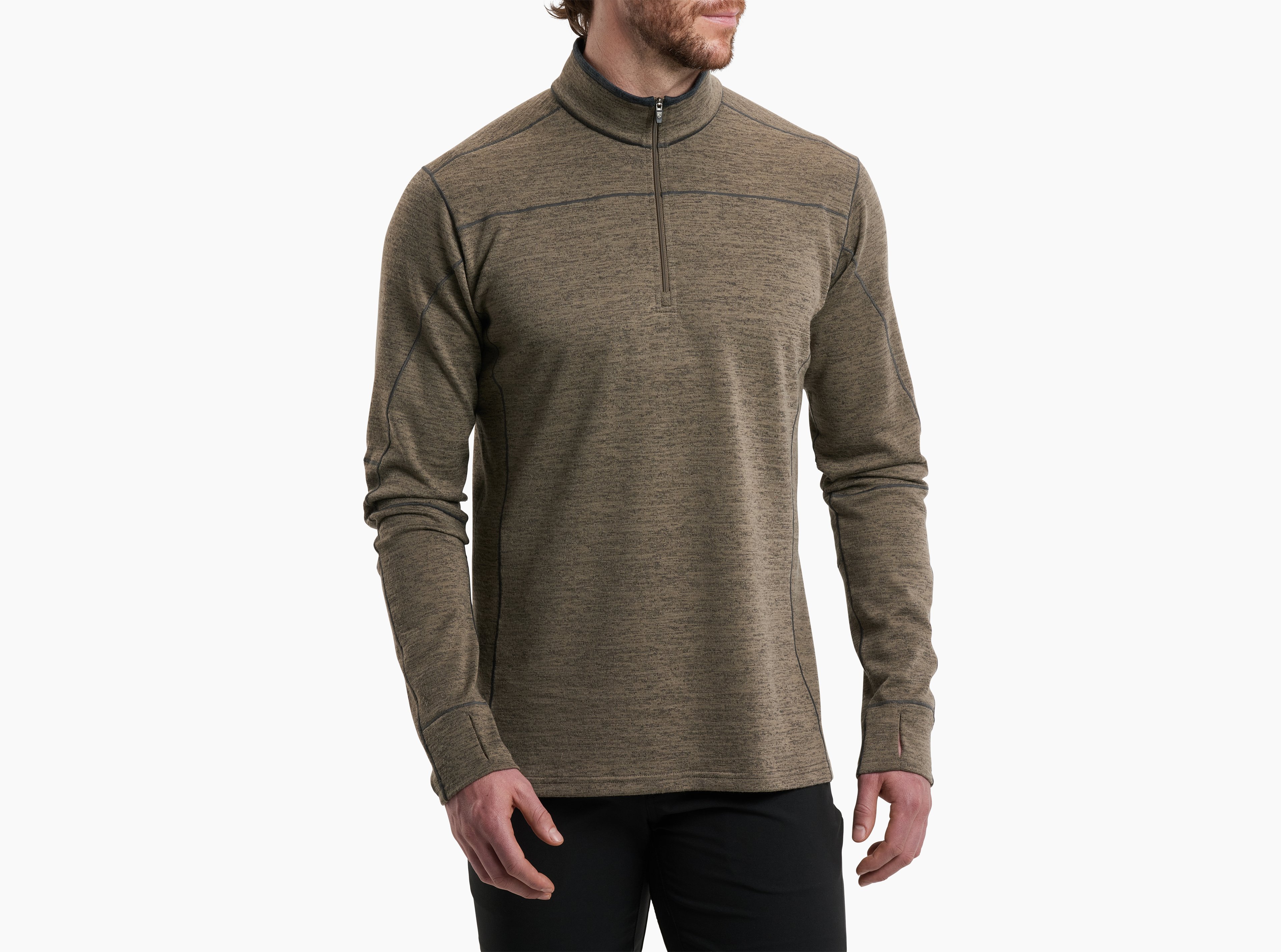 KUHL Ryzer 1/4 Zip Tall OATMEAL Front