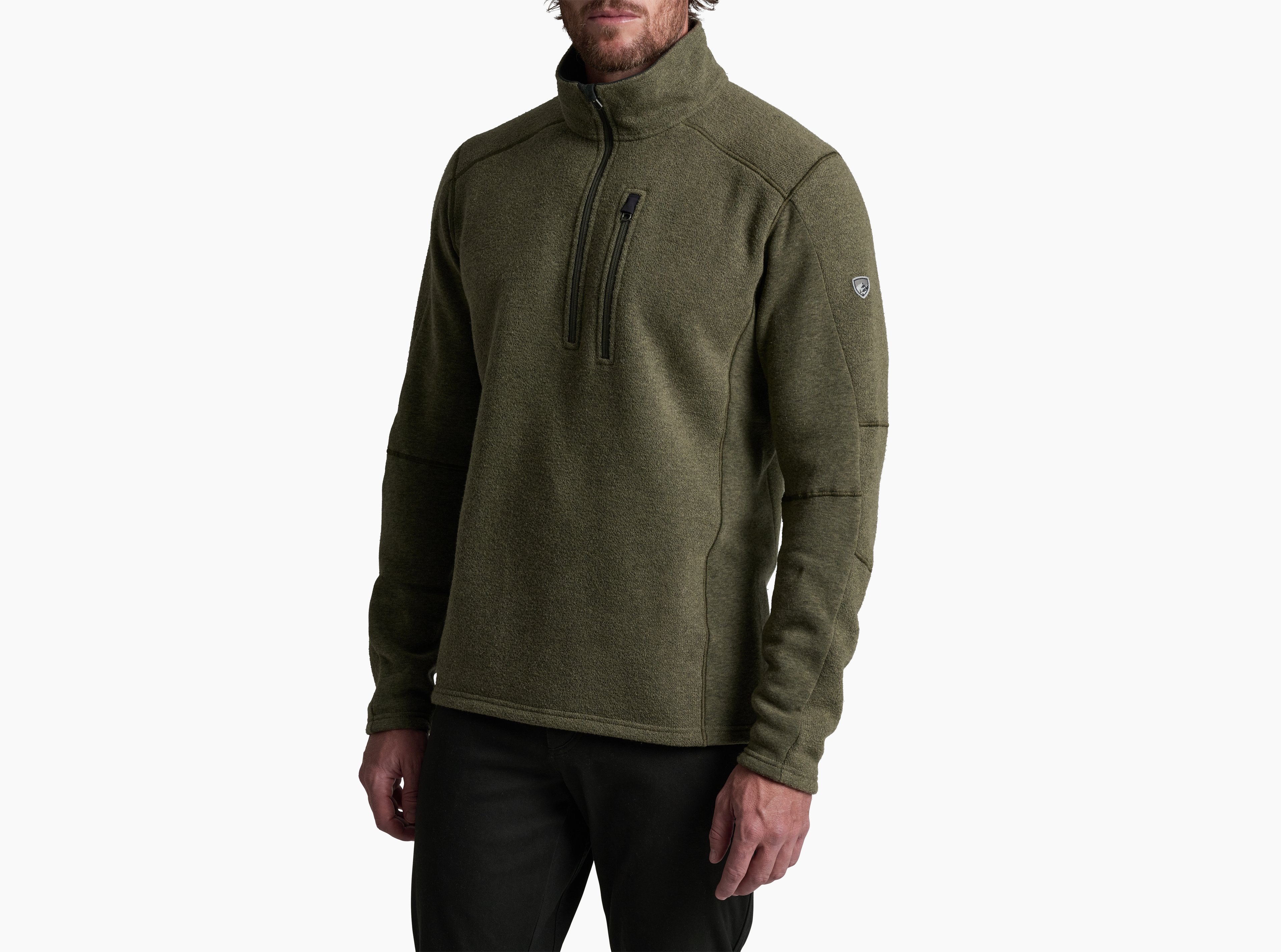 KUHL Interceptr 1/4 Zip MOSS STONE Front