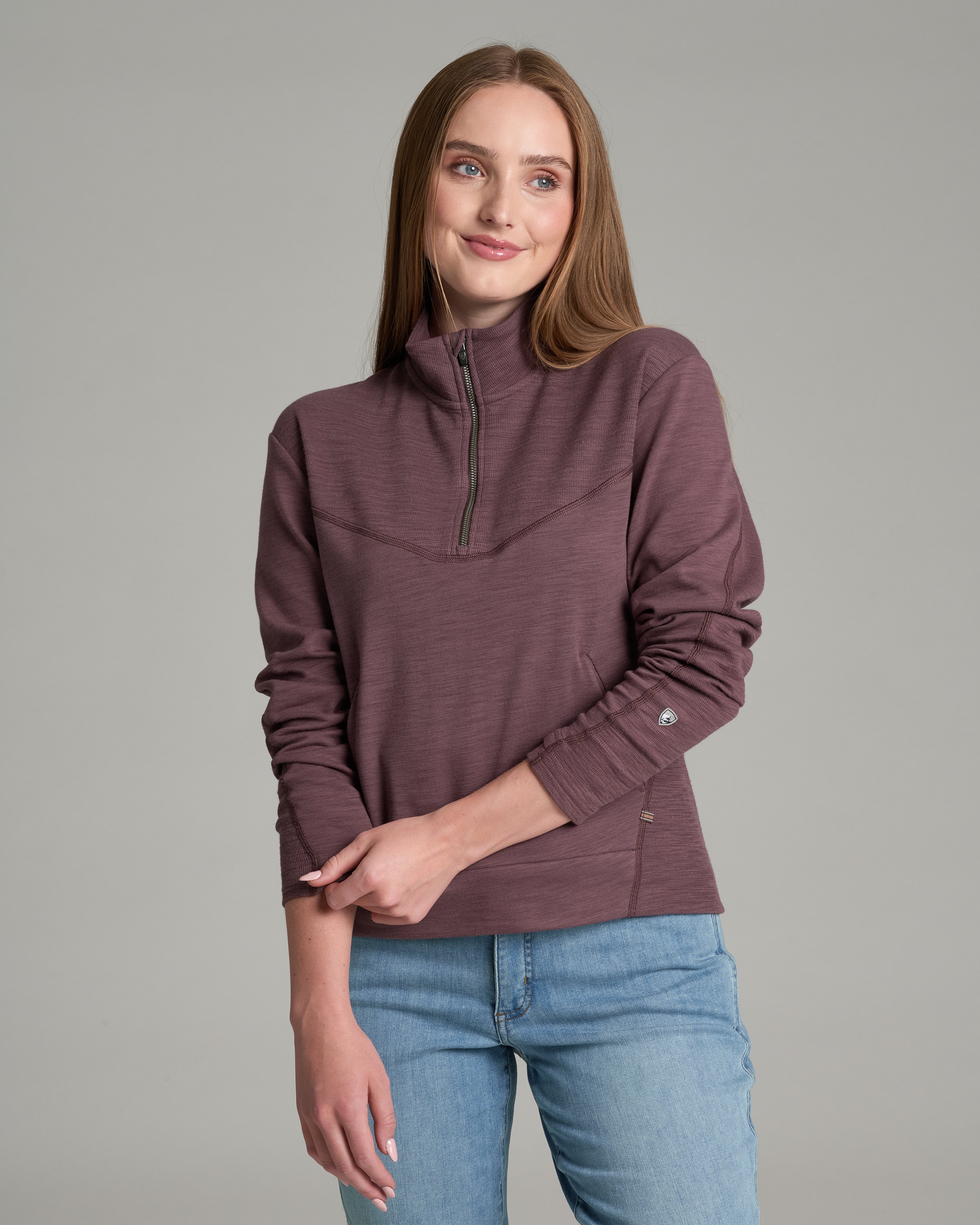 KUHL Lola 1/2 Zip MULBERRY Front