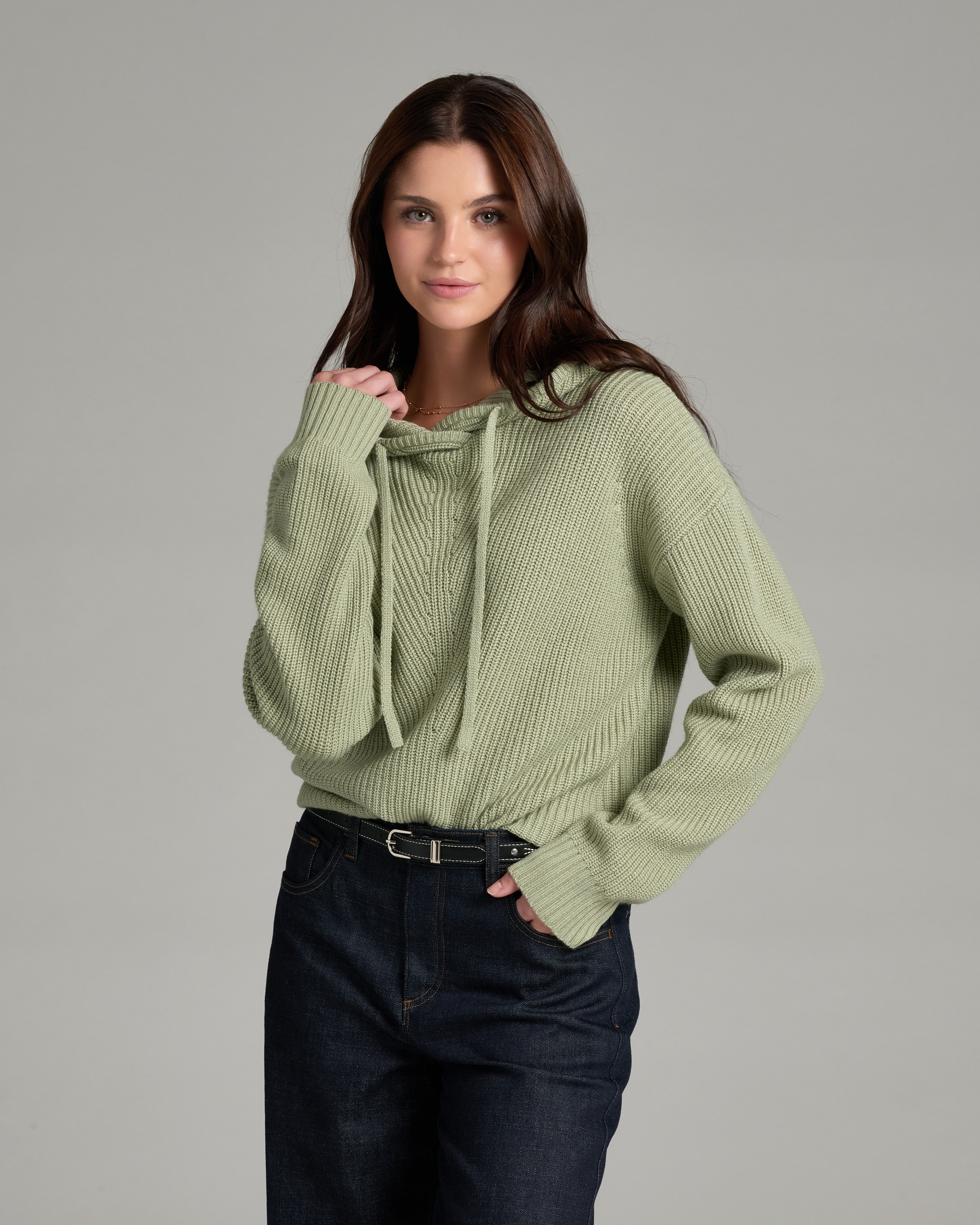 KUHL Fireside Sweater Hoody SEA CREST Front