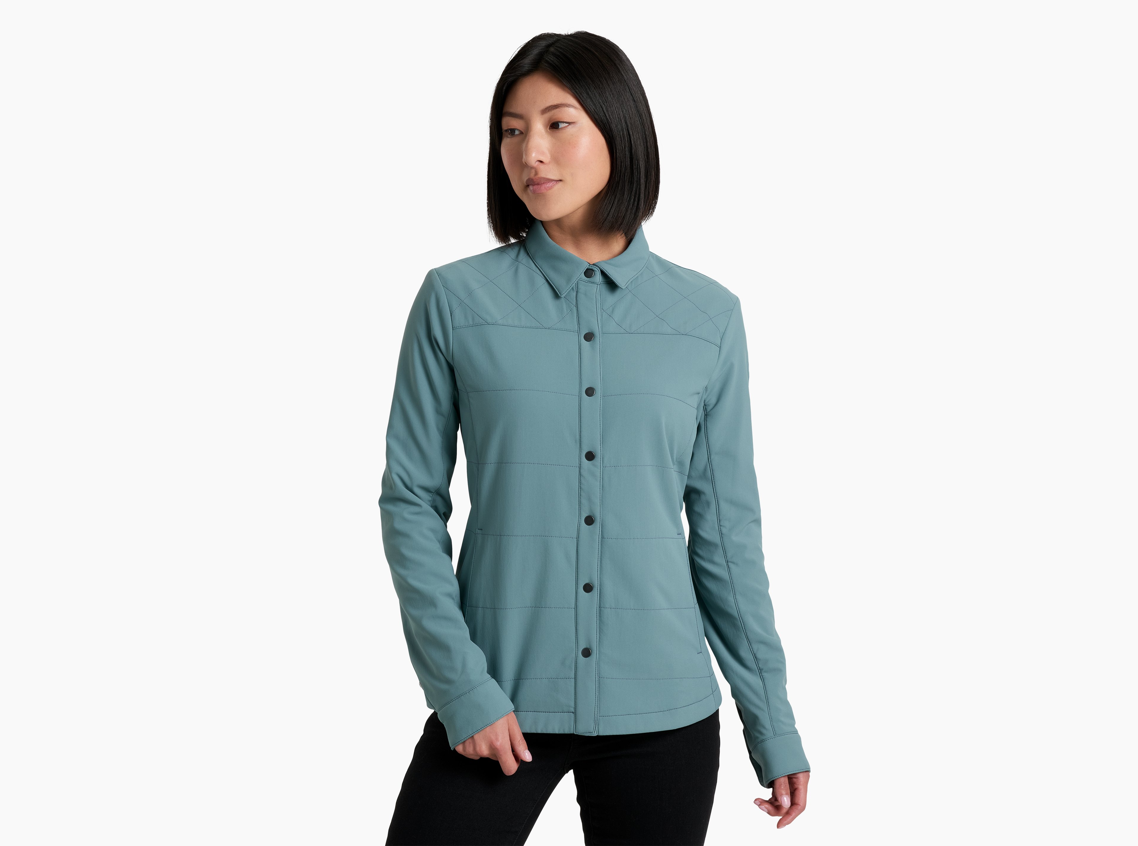 KUHL Aurora Shirtjak MINERAL BLUE  Front