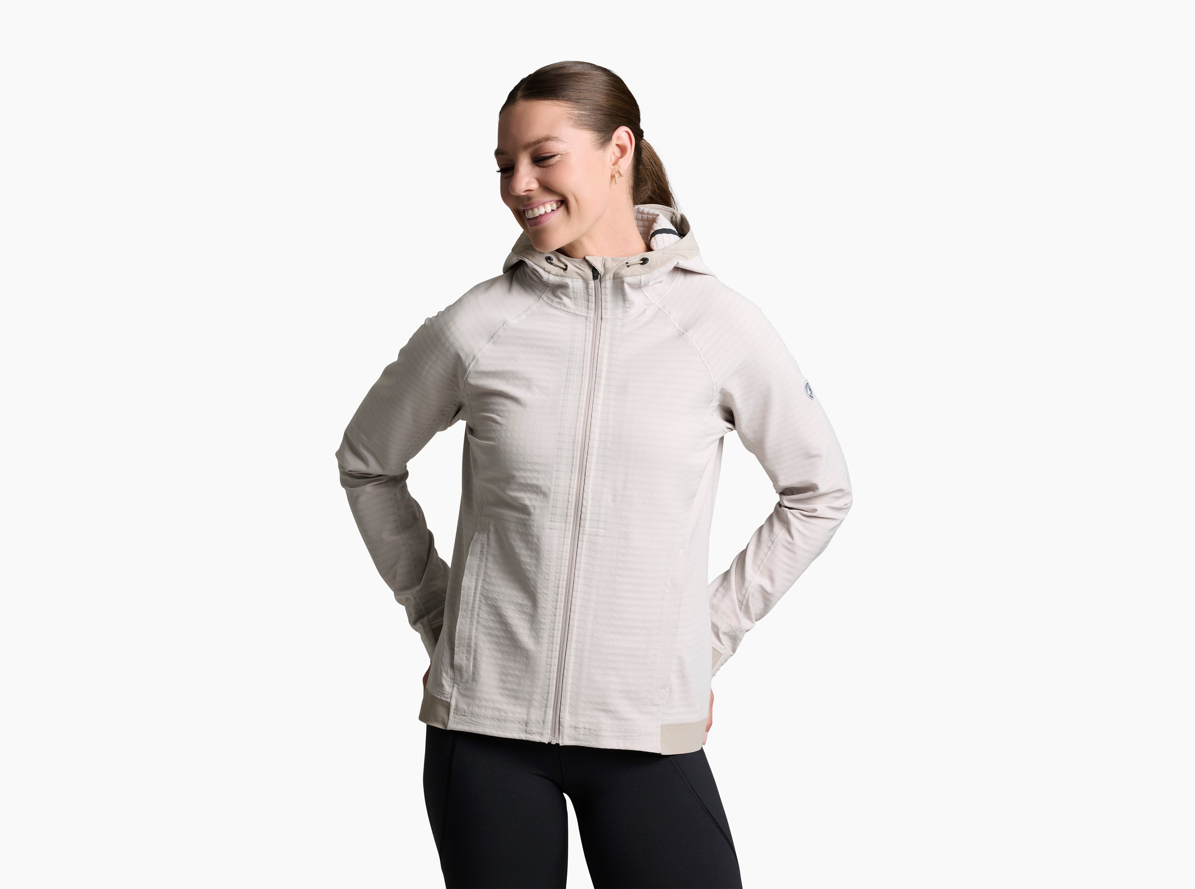 KUHL W's Skramblr Grid Fleece MOON LIGHT Front