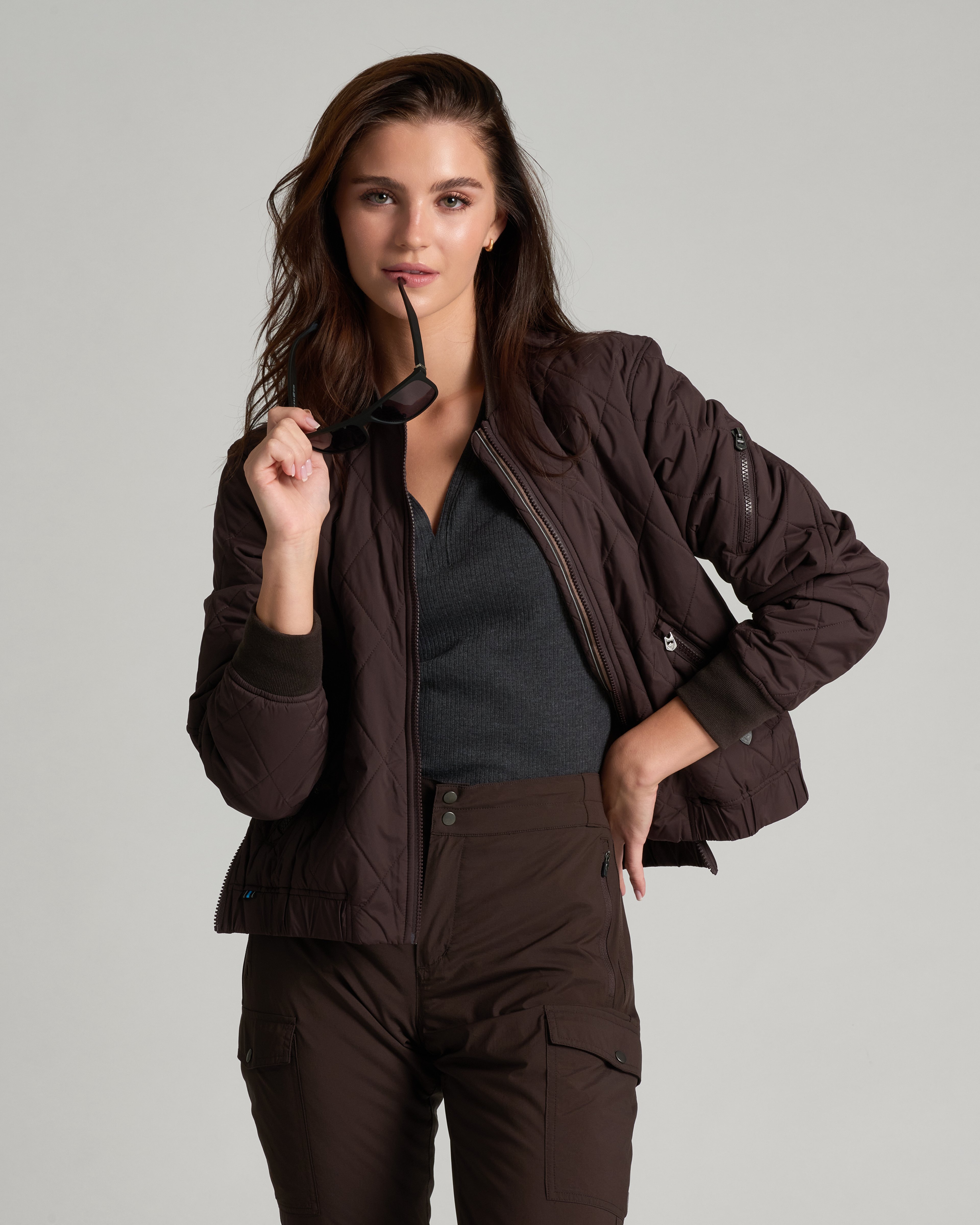 KUHL W's Kadence Bomber FRENCH ROAST Front