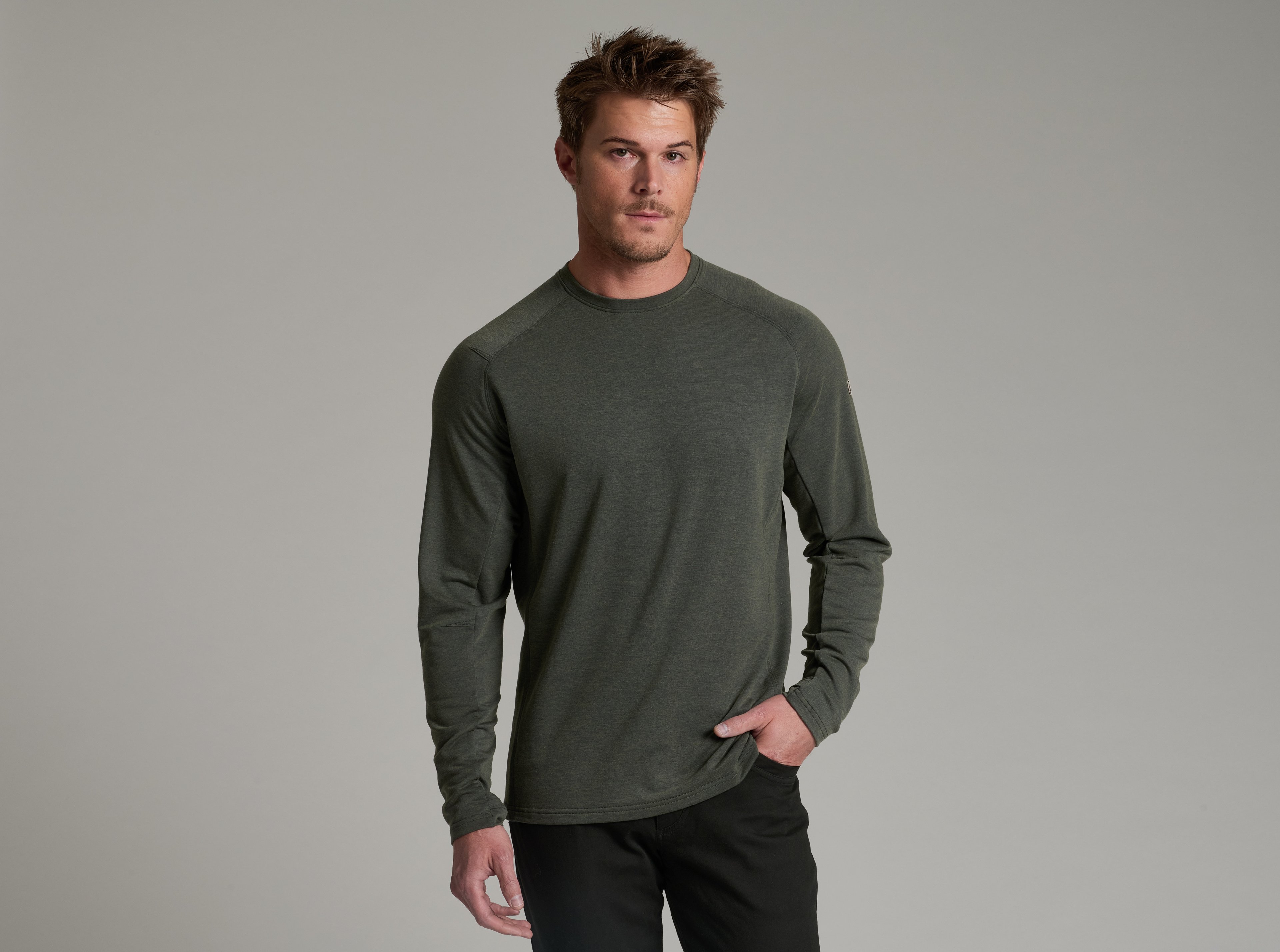 KUHL Influx LS MOSS STONE Front