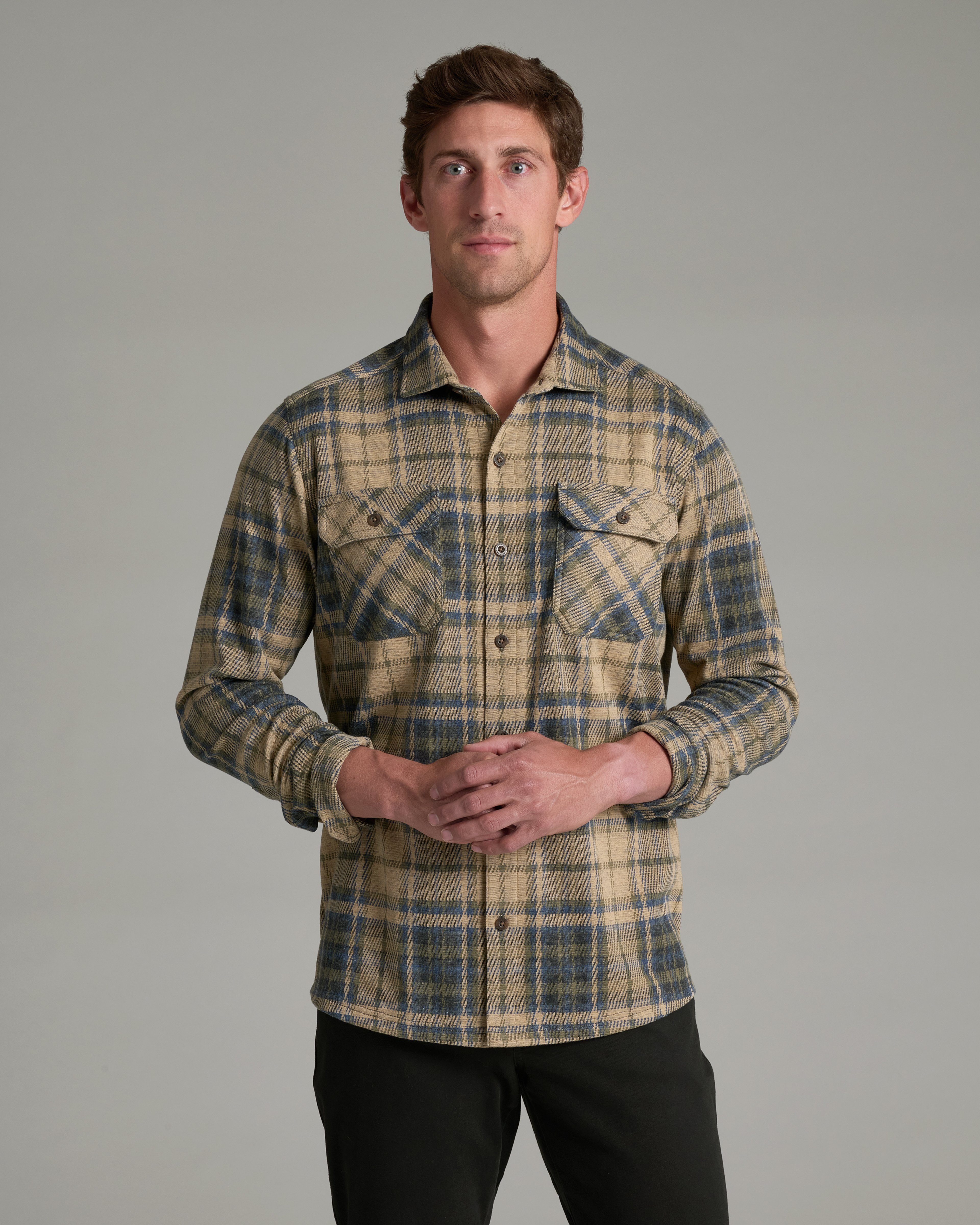 KUHL M's Innovatr Knit Flannel OCEAN DRIFTWOOD Front