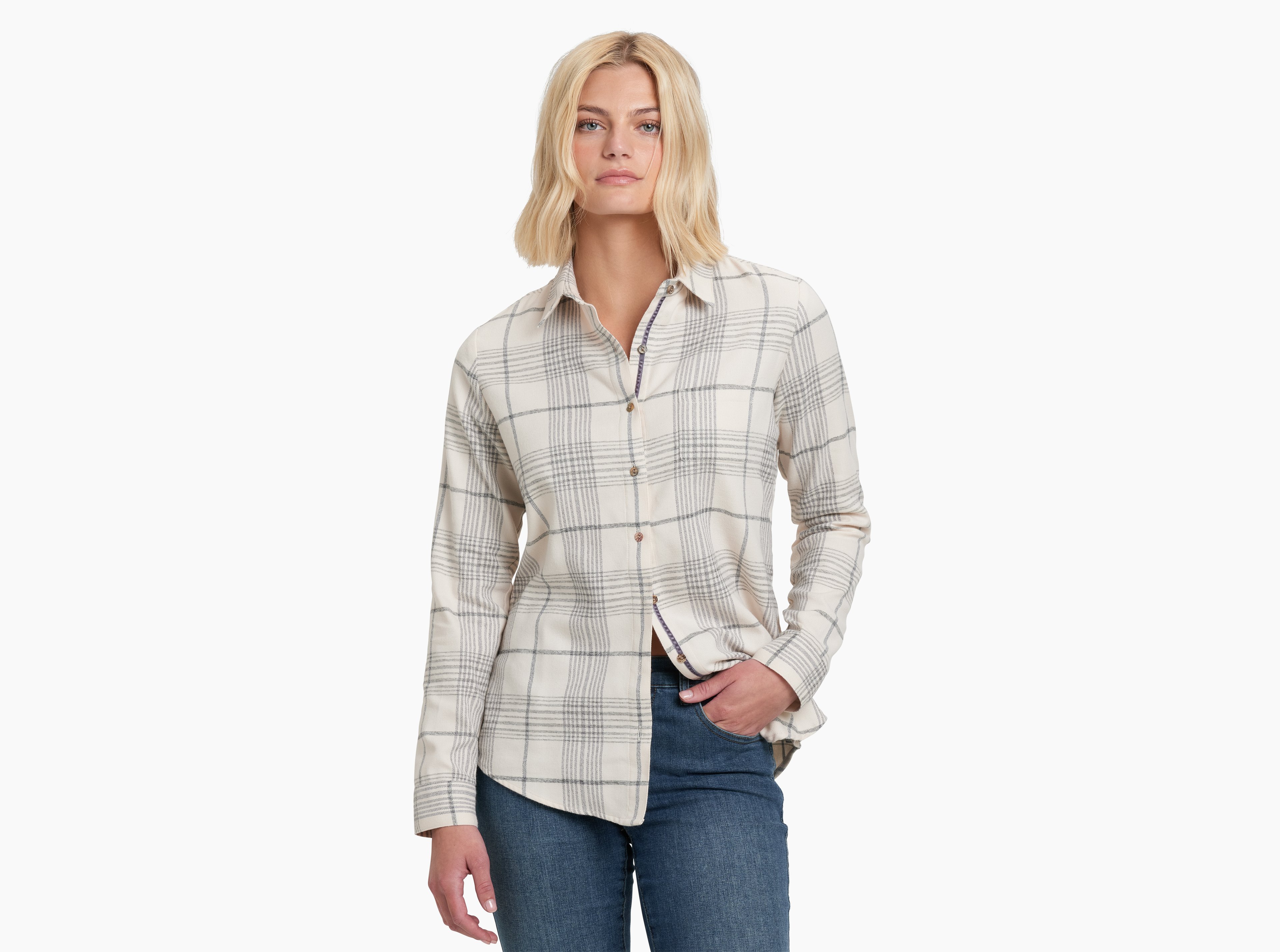 KUHL Kamila Flannel NATURAL Front