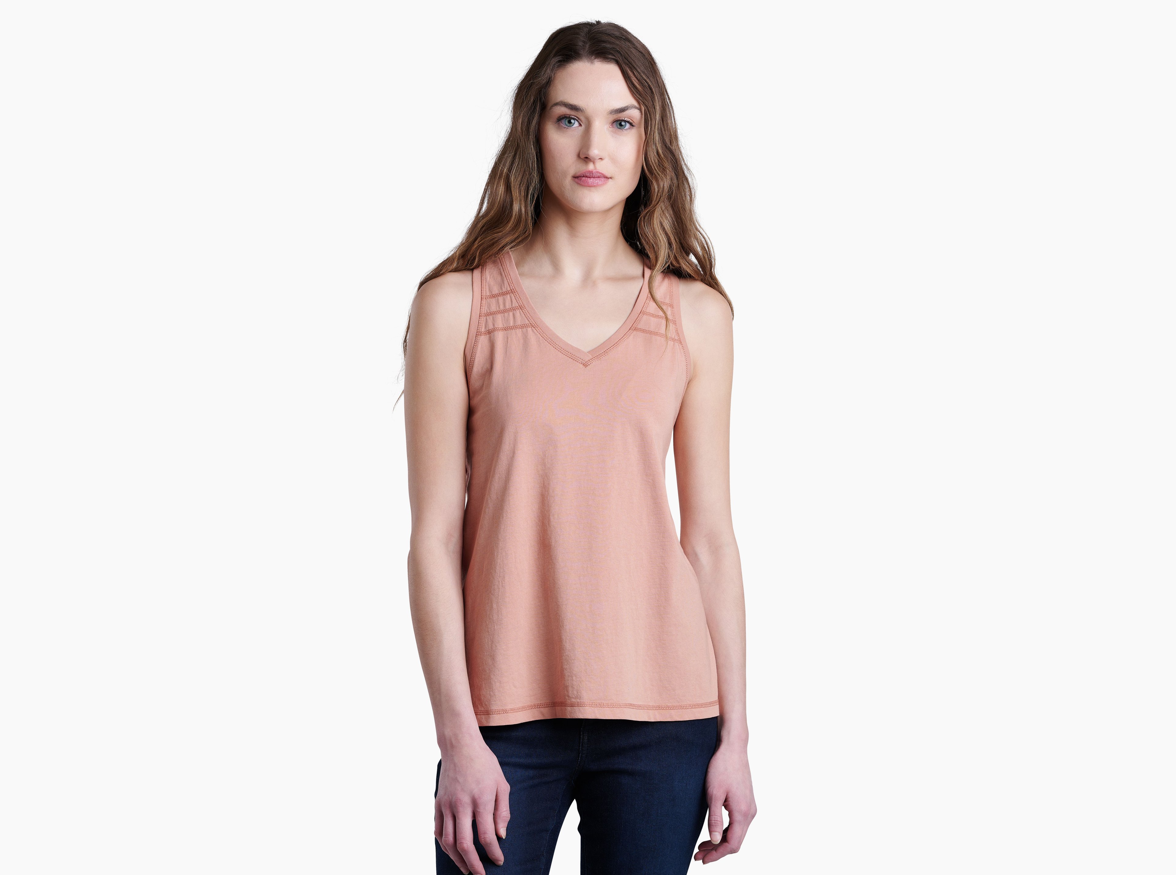 KUHL Arabella V-neck Tank SANDSTONE Front