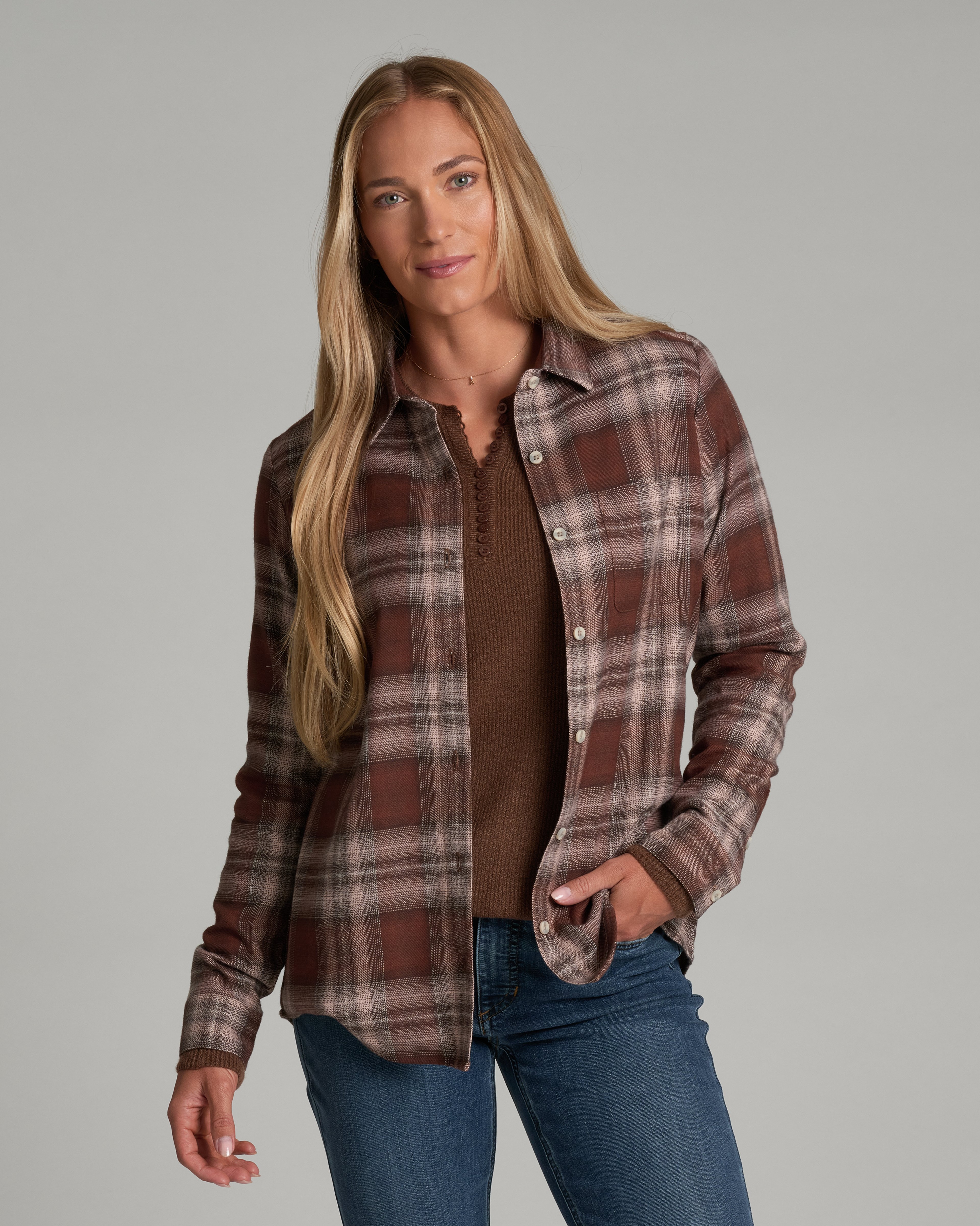 KUHL Whisper Flannel FRENCH ROAST Front