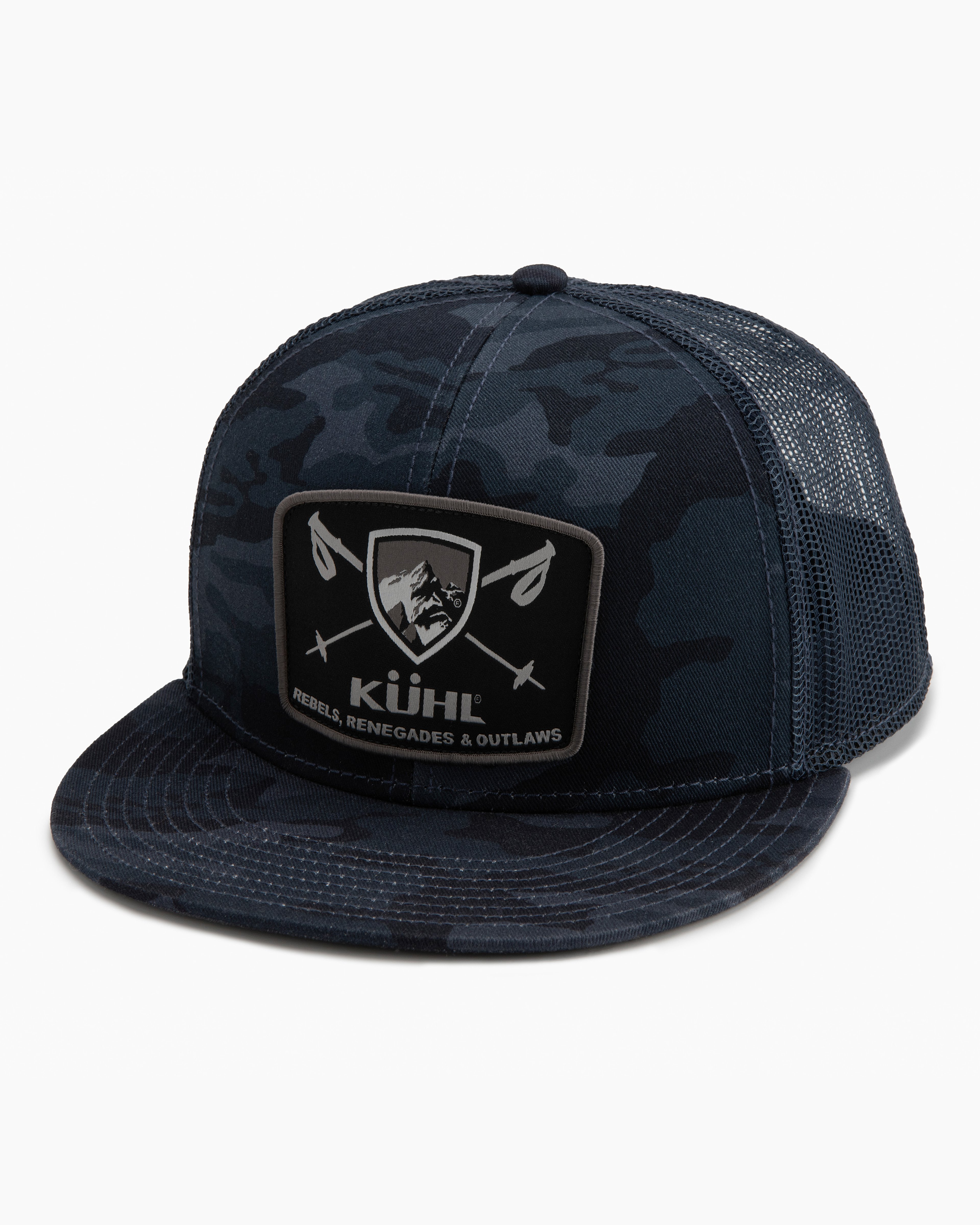 KUHL Flatbill Trucker BLUE CAMO Front